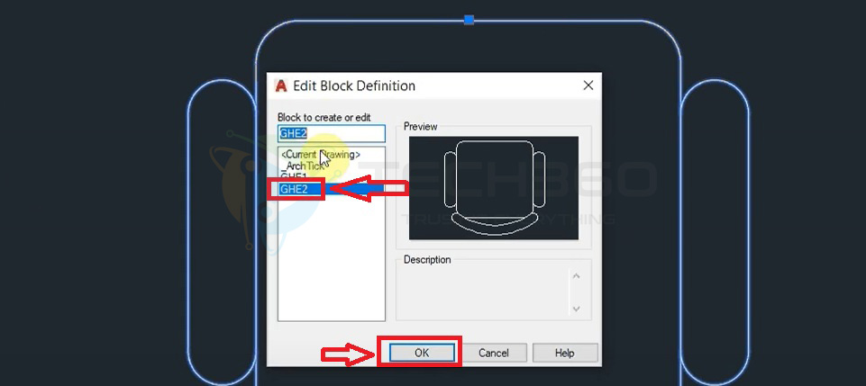 Chỉnh sửa Block trong AutoCAD