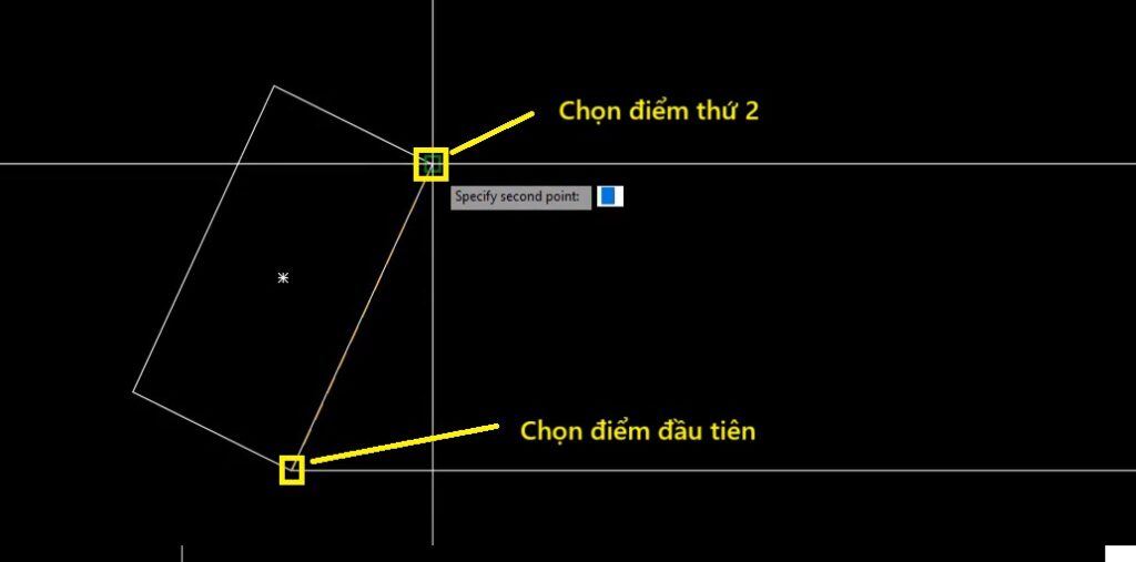 Cách Dùng Lệnh Xoay (Rotate) Trong Autocad