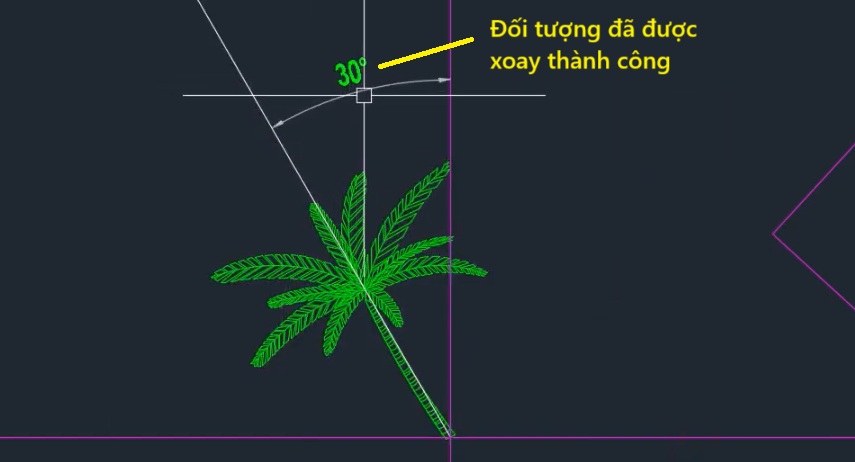 Hướng dẫn sử dụng lệnh xoay trong CAD