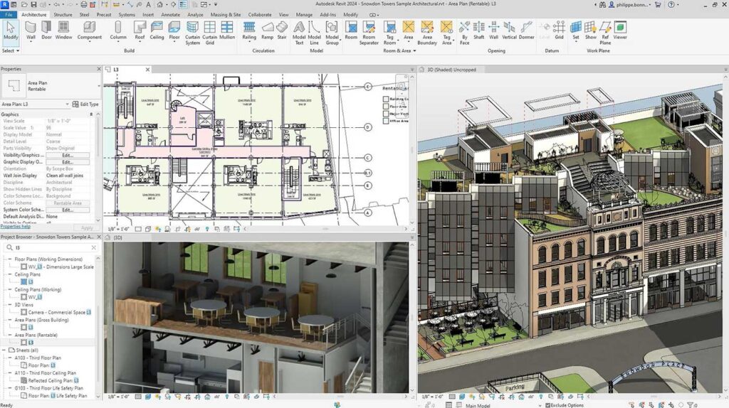 Tính năng chính của Revit bản quyền