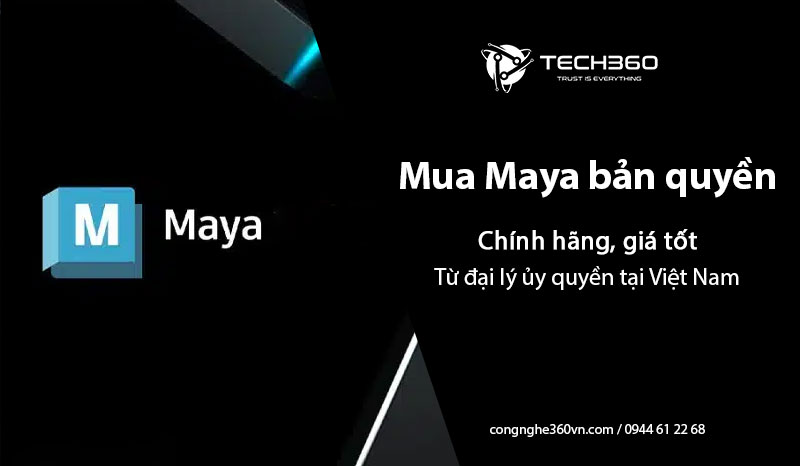 Mua Maya bản quyền chính hãng, giá tốt từ đại lý ủy quyền tại Việt Nam