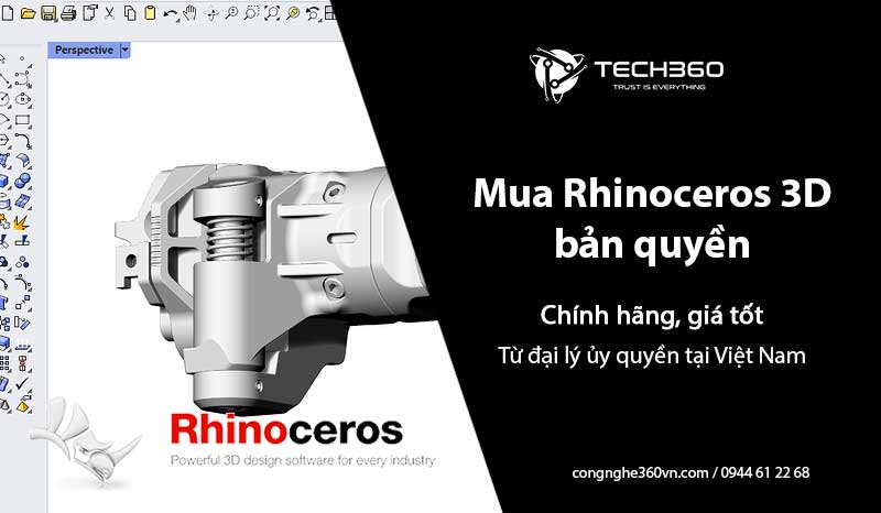 Mua Rhinoceros – Rhino 3D bản quyền chính hãng, giá tốt từ đại lý ủy quyền tại Việt Nam