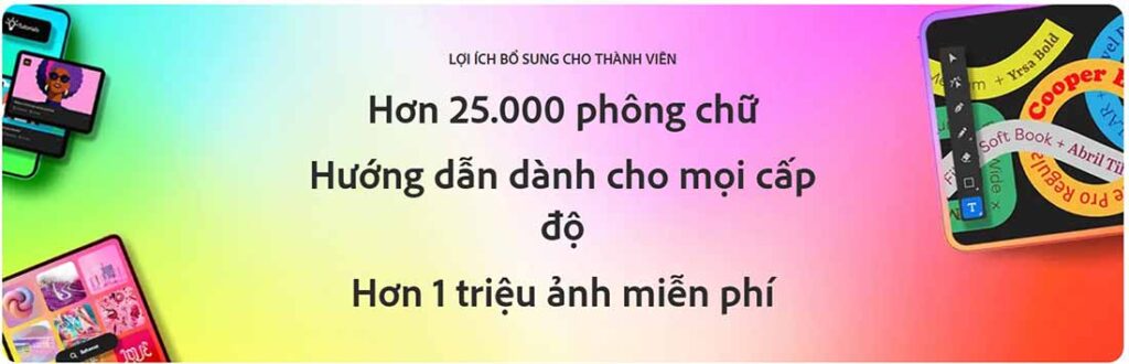 Quyền lợi bổ sung khi mua Adobe bản quyền All Apps