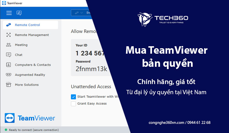 Mua Teamviewer bản quyền chính hãng, giá tốt từ đại lý ủy quyền tại Việt Nam