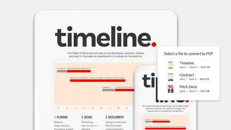 Tính năng chính của Acrobat bản quyền: tạo PDF