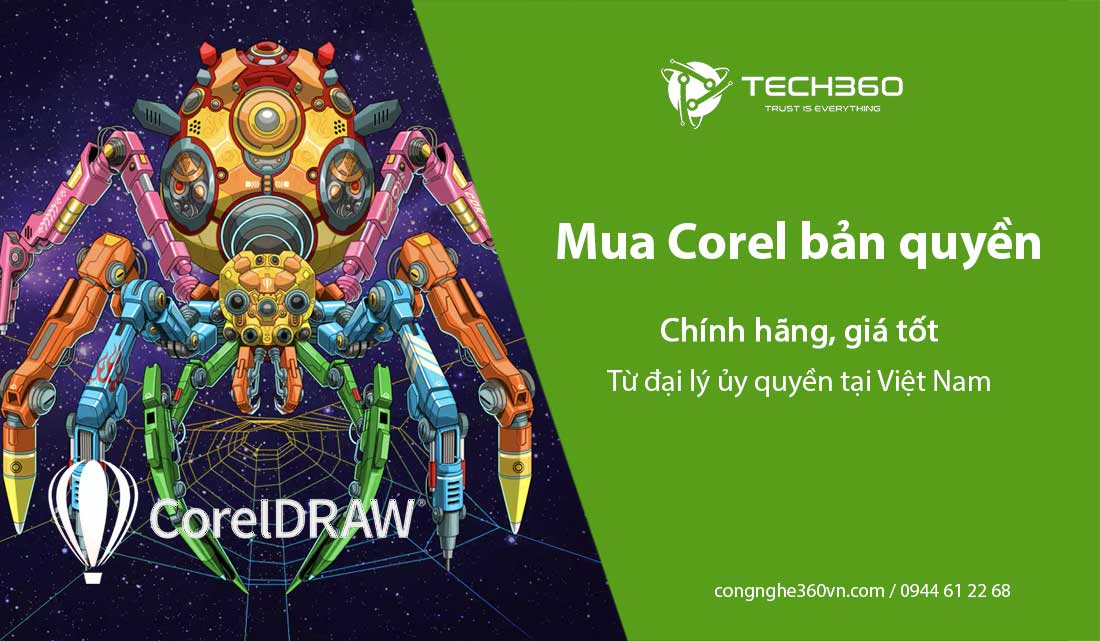 Mua Corel bản quyền chính hãng, giá tốt từ đại lý ủy quyền tại Việt Nam