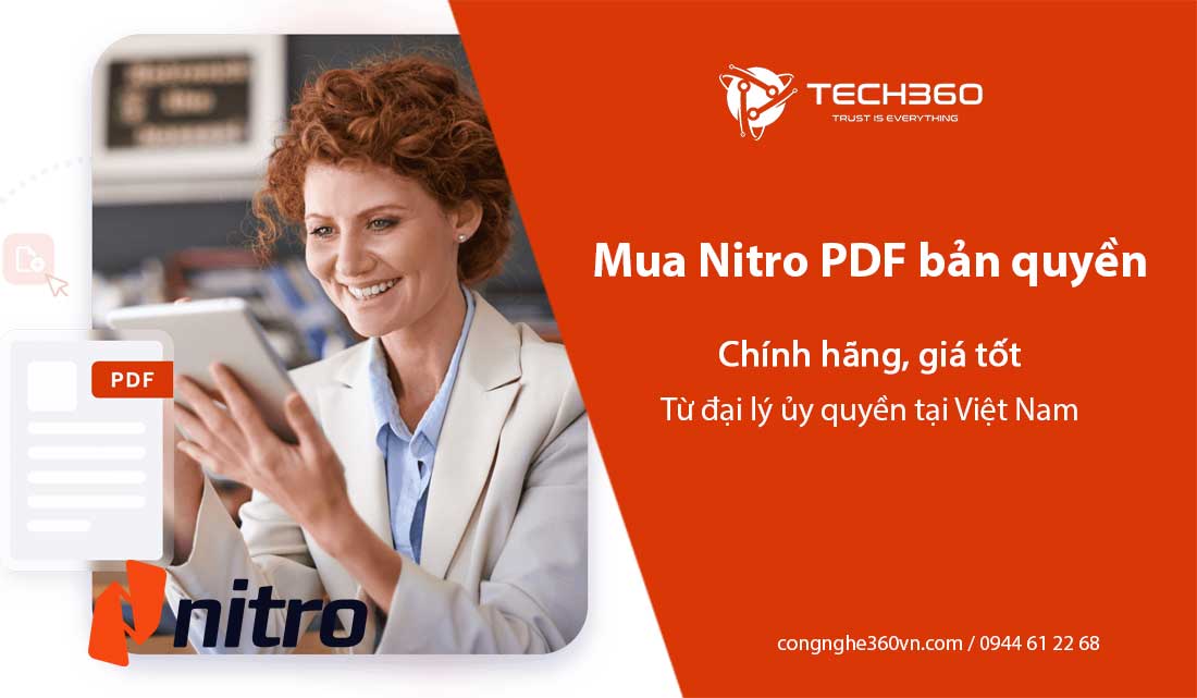 Mua Nitro PDF bản quyền chính hãng, giá tốt từ đại lý ủy quyền tại Việt Nam