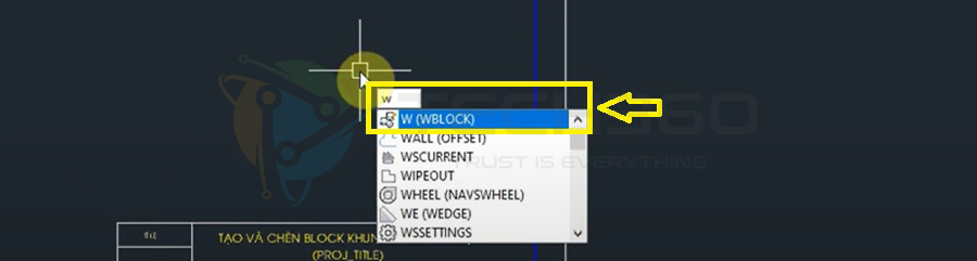 Cách tạo thư viện Block bằng lệnh Wblock trong CAD