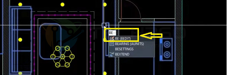 Sửa Block trong AutoCAD với lệnh Bedit