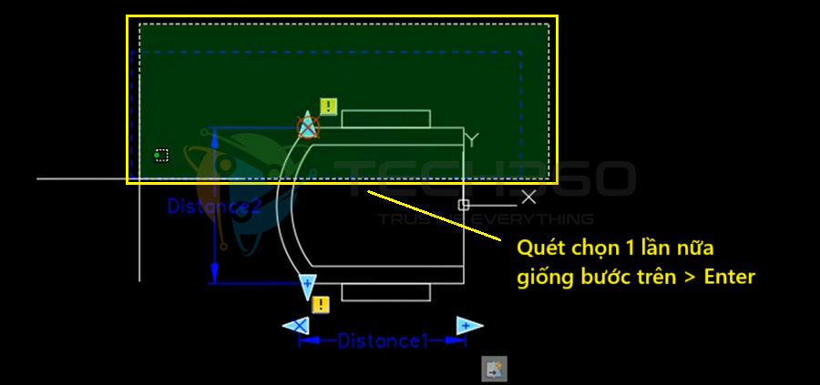 Quét chọn 1 lần nữa giống bước trên > nhấn Enter